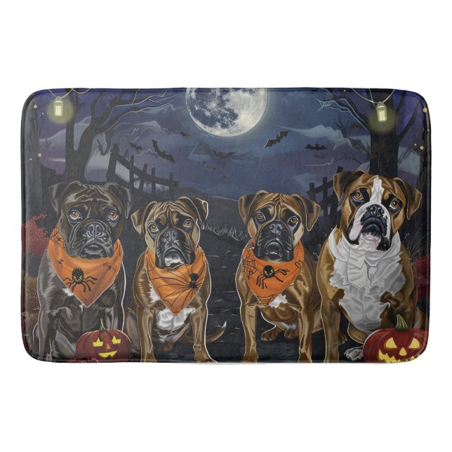 Alfombrilla De Baño Boxer Halloween Spooky (Anverso)