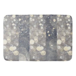 Alfombrilla De Baño Brillo Plateado Glitter Glamour Glam Moderno Tende