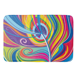 Alfombrilla De Baño Brisa de pluma vibrante
