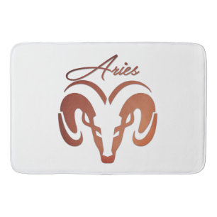 Alfombrilla De Baño Bronze Aries el Ram Zodiac