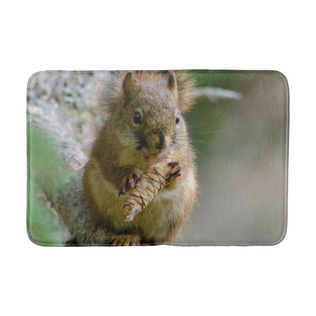 Alfombrilla De Baño Brown Squirrel Wildlife Photography (Anverso)