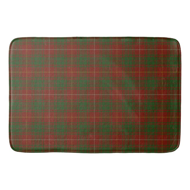 Alfombrilla De Baño Bruce Clan tartan - rojos verdes (Anverso)