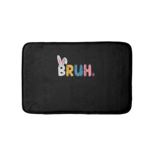Alfombrilla De Baño Bruh Easter Bunny Cute Meme Para Niños