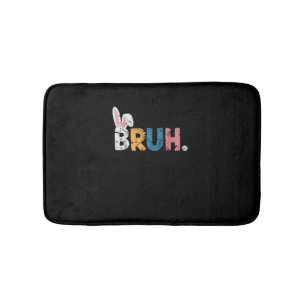 Alfombrilla De Baño Bruh Easter Bunny Cute Meme Para Niños _2