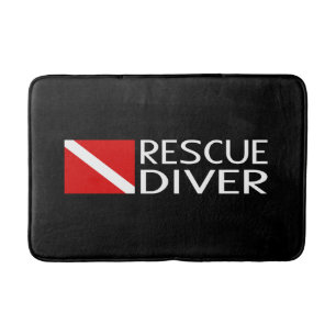 Alfombrilla De Baño Buceador del rescate