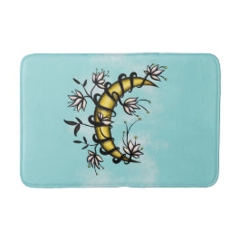 Alfombrilla De Baño Buena Bruja Floral Luna Boho