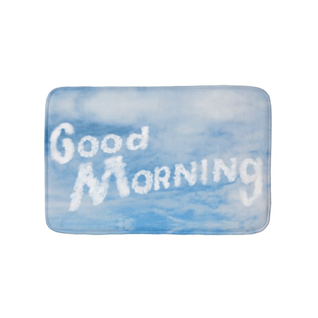 Alfombrilla De Baño Buena mañana escrita en nubes (Anverso)