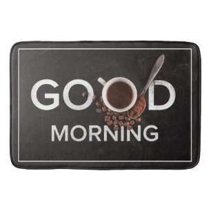 Alfombrilla De Baño Buenos días Matas de baño para café