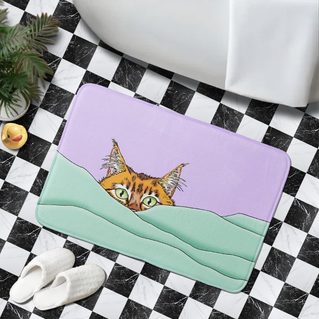 Alfombrilla De Baño Buenos días Naranja Cat Funny (Subido por el creador)