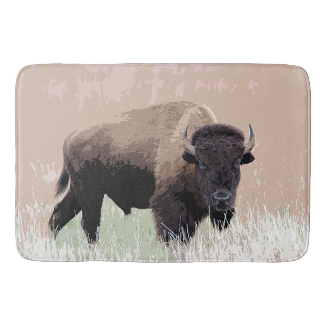 Alfombrilla De Baño Búfalo / Bison (Anverso)