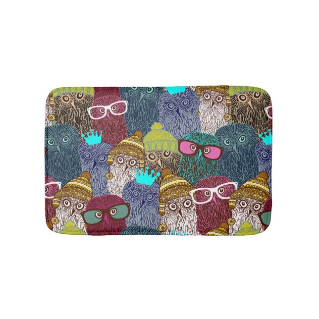 Alfombrilla De Baño Búho en la corona (Anverso)