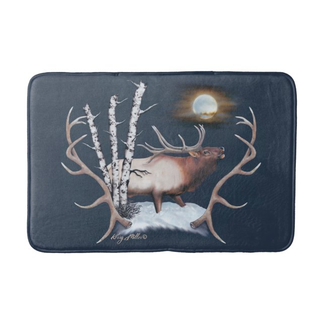 Alfombrilla De Baño Bull Elk Bath Mat (Anverso)