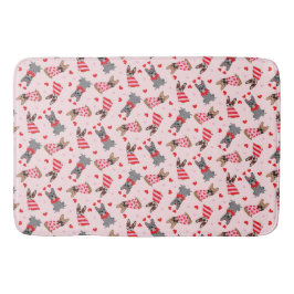 Alfombrilla De Baño Bulldoges de San Valentín