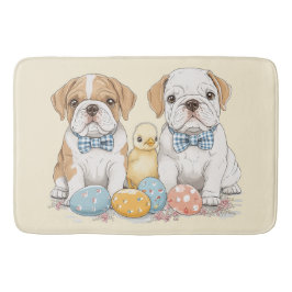Alfombrilla De Baño Bulldoges en inglés de Pascua