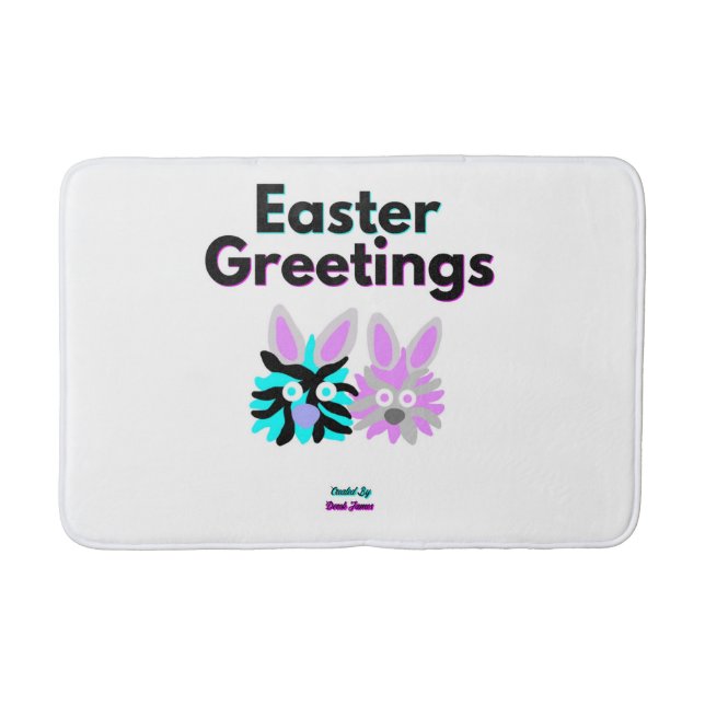 Alfombrilla De Baño Bunny Fuzzies Media Bath Mat (Anverso)
