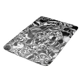 Alfombrilla De Baño Burbujas plateadas de vidrio o tono metalizado
