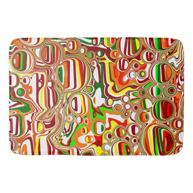 Alfombrilla De Baño Burbujas retro (Anverso)