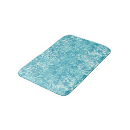 Alfombrilla De Baño Burbujas y corrientes oceánicas, Blue Bath Mat
