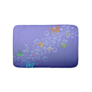 Alfombrilla De Baño Burbujean las mariposas de n