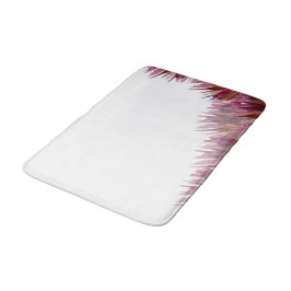 Alfombrilla De Baño Burgundy Abstract Flores acuarela pintada a mano