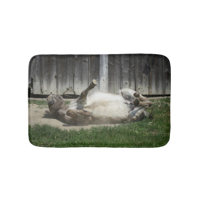 Alfombrilla De Baño Burro de baño de arena (Anverso)