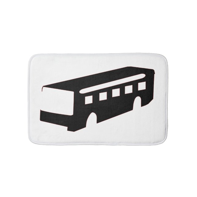 Alfombrilla De Baño Bus Silhouette (Anverso)