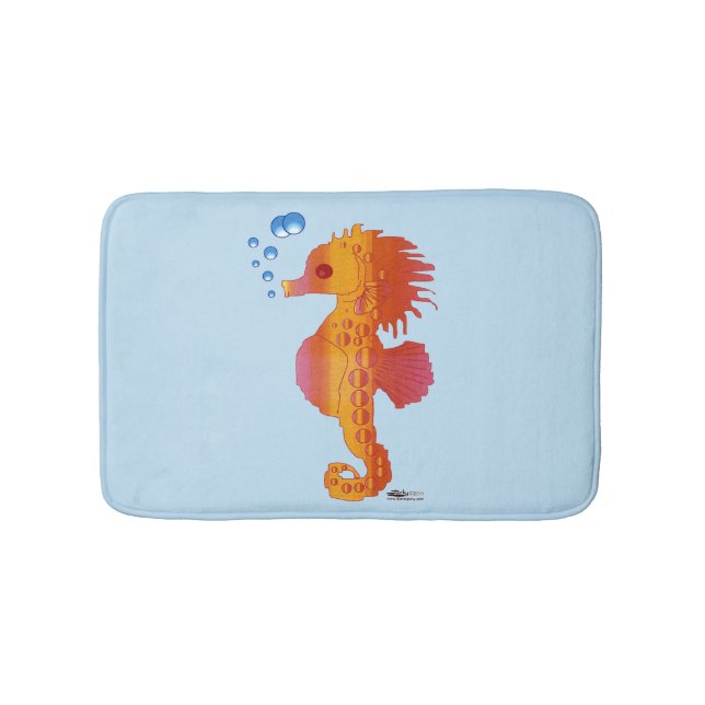 Alfombrilla De Baño Caballito de mar Bebé Burbuja (Anverso)