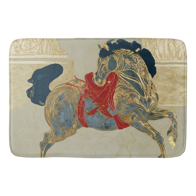 Alfombrilla De Baño Caballo Imperial Dorado (Anverso)