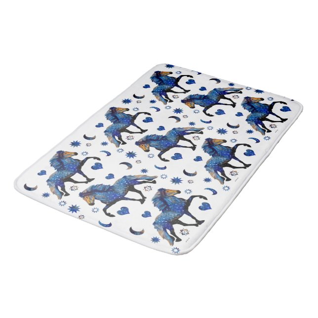 Alfombrilla De Baño Caballo islandés de peaje carismático nocturno (Angular)