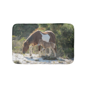 Alfombrilla De Baño Caballo lindo con fotografía de pie