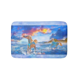 Alfombrilla De Baño Caballos árabes de la ISLA STELLAR