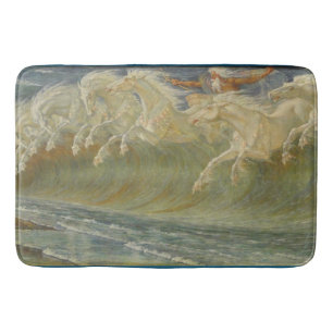 Alfombrilla De Baño Caballos de Neptuno de Walter Crane