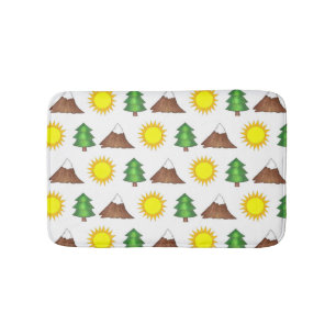 Alfombrilla De Baño Cabaña de camping de montaña Sunshine Camping