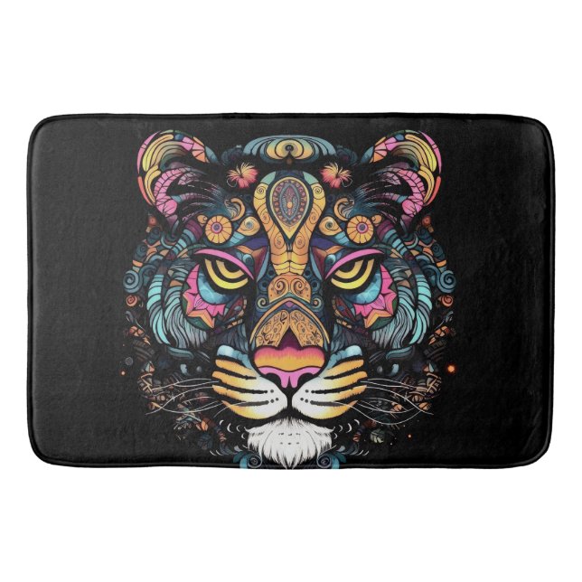 Alfombrilla De Baño Cabeza de Tigre  (Anverso)