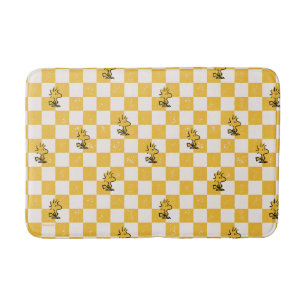Alfombrilla De Baño Cacahuetes   Bandera de Woodstock Check