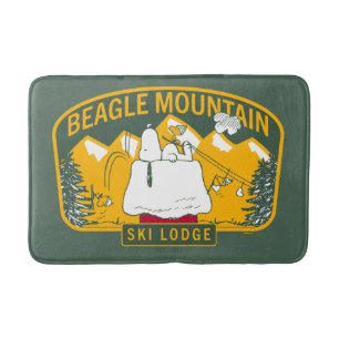 Alfombrilla De Baño Cacahuetes   Beagle Mountain Ski Lodge