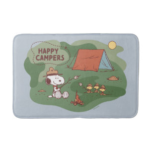 Alfombrilla De Baño Cacahuetes   Camperas felices Snoopy y Woodstock