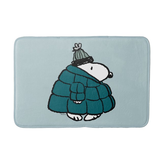 Alfombrilla De Baño Cacahuetes | Chaqueta Snoopy Winter Puffer (Anverso)