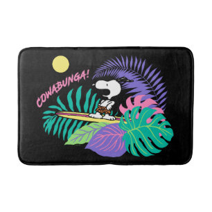 Alfombrilla De Baño Cacahuetes   Cowabunga Snoopy