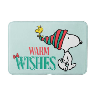 Alfombrilla De Baño Cacahuetes   Deseos cálidos de Snoopy y Woodstock