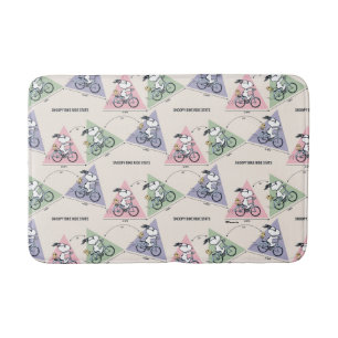 Alfombrilla De Baño Cacahuetes   Estaciones de Snoopy Bike Ride
