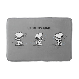 Alfombrilla De Baño Cacahuetes   La danza Snoopy