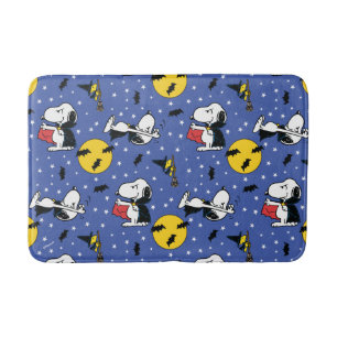 Alfombrilla De Baño Cacahuetes Patrón de vampiros de Snoopy