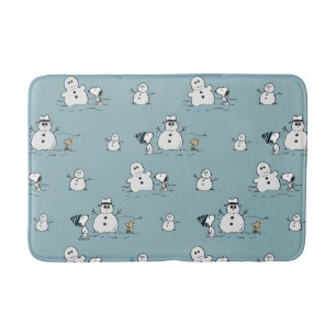 Alfombrilla De Baño Cacahuetes   Patrón Snoopy & Woodstock Winbreak