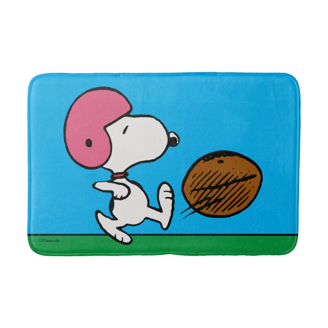 Alfombrilla De Baño Cacahuetes | Snoopy Football Kicker (Anverso)