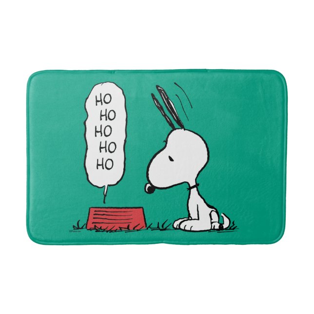 Alfombrilla De Baño Cacahuetes | Snoopy Ho Ho Ho Ho Ho Food Dish (Anverso)