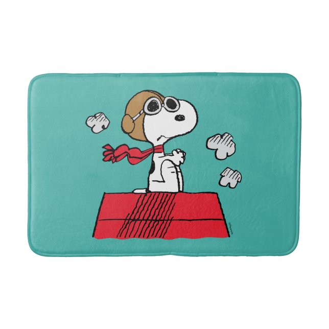 Alfombrilla De Baño Cacahuetes | Snoopy the Flying Ace (Anverso)