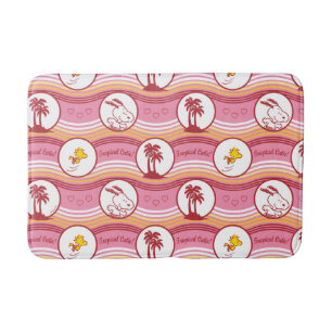 Alfombrilla De Baño Cacahuetes   Snoopy & Woodstock Tropical Cutie