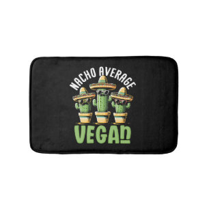 Alfombrilla De Baño Cactus divertidos Sombrero Nacho Promedio Vegan