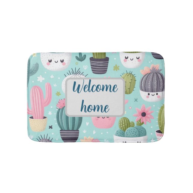 Alfombrilla De Baño Cactus pattern (Anverso)